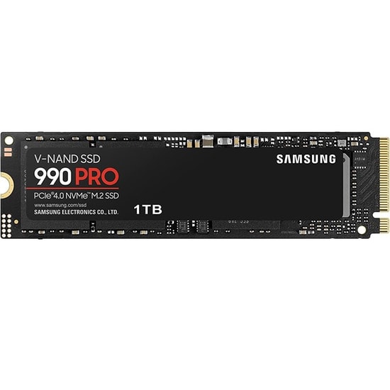 Samsung 990 PRO 1TB NVMe M.2 2280 NAND SSD (MZ-V9P1T0BW) - PCIe 4.0, 7450/6900 MB/s, 1GB LPDDR4 Önbellek, PCIe Gen 4x4