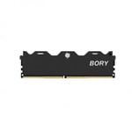 Bory 16GB DDR4 2666MHz CL19 Masaüstü RAM (AB132BRY0002) - Soğutuculu, Yüksek Performanslı Oyun RAM, Siyah Renk, 1.2V
