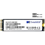 TwinMOS 256GB M.2 SATA3 2280 SSD (NGFFEGBM2280) - 580/550 MB/s Okuma/Yazma, 3D TLC NAND, AHCI, Yüksek Performans Disk