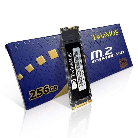 TwinMOS 256GB M.2 SATA3 2280 SSD (NGFFEGBM2280) - 580/550 MB/s Okuma/Yazma, 3D TLC NAND, AHCI, Yüksek Performans Disk