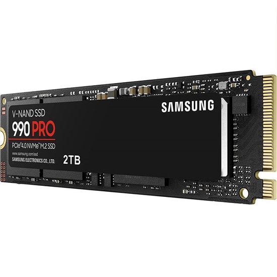 Samsung 990 PRO 2TB M.2 NVMe NAND SSD (MZ-V9P2T0BW) - 7450/6900MB/s Okuma/Yazma, PCIe 4.0, SMART Desteği, 2 GB Cache
