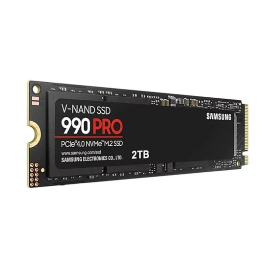 Samsung 990 PRO 2TB M.2 NVMe NAND SSD (MZ-V9P2T0BW) - 7450/6900MB/s Okuma/Yazma, PCIe 4.0, SMART Desteği, 2 GB Cache