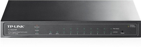 TP-Link Omada TL-SG2210P Gigabit VPN Router Switch - 8 Port Gigabit 61W PoE+, 2 SFP Port, Yönetilebilir, QoS Desteği