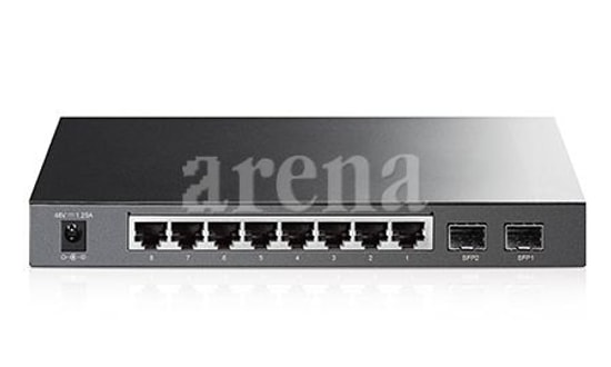 TP-Link Omada TL-SG2210P Gigabit VPN Router Switch - 8 Port Gigabit 61W PoE+, 2 SFP Port, Yönetilebilir, QoS Desteği