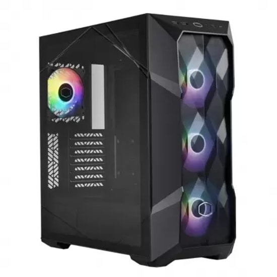 Cooler Master TD500 V2 Siyah Mesh ARGB Mid Tower Oyuncu Kasası (TD500 V2) - 360mm Radyatör Desteği, Temperli Cam