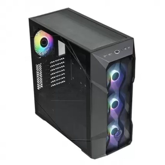 Cooler Master TD500 V2 Siyah Mesh ARGB Mid Tower Oyuncu Kasası (TD500 V2) - 360mm Radyatör Desteği, Temperli Cam