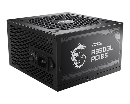 MSI MAG A850GL PCIE5 850W 80+ Gold Tam Modüler Siyah Güç Kaynağı - ATX 3.1, PCIe 5.1, 1x120mm Fanlı, PFC, OCP