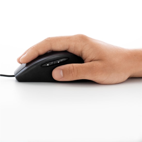 Logitech M500s Siyah USB Kablolu Optik Mouse (910-005784) - 400dpi, 7 Tuşlu, 1.8m Kablo, Sağ El Uyumlu Ergonomik Tasarım