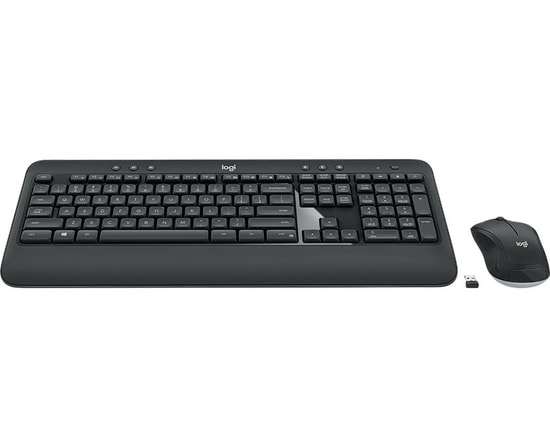 Logitech MK540 Siyah Kablosuz Türkçe Q Düzen Klavye Mouse Seti (920-008687) - Bilek Desteği, Uzun Pil Ömrü, Multimedya