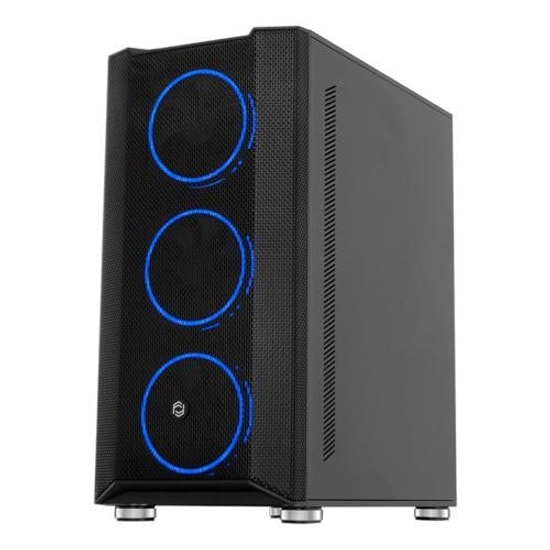 Frisby FC-9405G 650W 80+ RGB ATX Mid Tower Oyuncu Kasası - 4x120mm Fan, Temperli Cam, Mesh, USB 3.0, Siyah Kasa