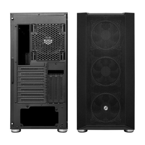 Frisby FC-9405G 650W 80+ RGB ATX Mid Tower Oyuncu Kasası - 4x120mm Fan, Temperli Cam, Mesh, USB 3.0, Siyah Kasa