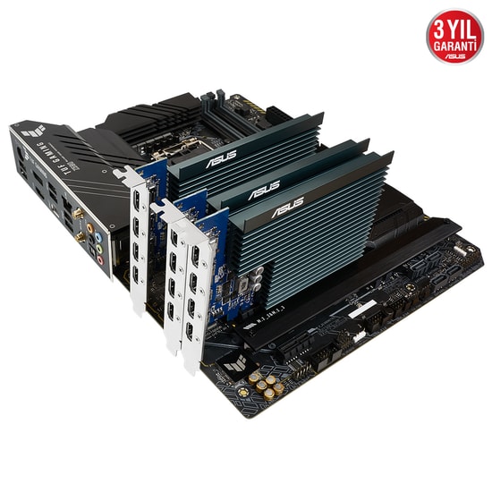 Asus GeForce GT730 2GB GDDR5 Ekran Kartı (90YV0H20-M0NA00) - GT730-4H-SL-2GD5, 64bit, 4xHDMI, Pasif Soğutma, Low Profile