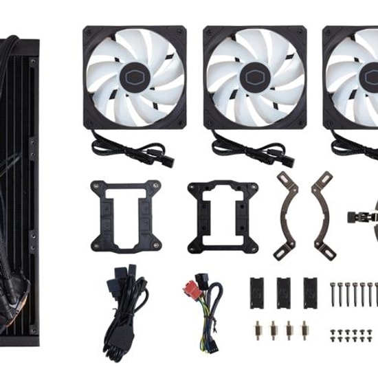 Cooler Master MasterLiquid 360L Core ARGB Sıvı Soğutma (MLW-D36M-A18PZ-R1) - 360mm Radyatör, 3x120mm PWM Fan, ARGB