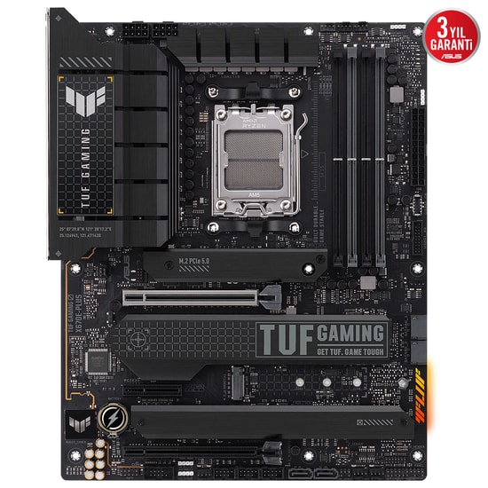 Asus TUF GAMING X670E-PLUS Anakart (90MB1BJ0-M0EAY0) - AM5, DDR5 6400MHz (OC), RGB, PCIe 5.0, 4xM.2, USB 3.2, 2.5G LAN