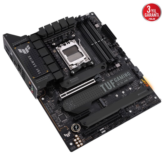 Asus TUF GAMING X670E-PLUS Anakart (90MB1BJ0-M0EAY0) - AM5, DDR5 6400MHz (OC), RGB, PCIe 5.0, 4xM.2, USB 3.2, 2.5G LAN