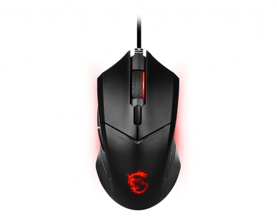 MSI GG CLUTCH GM08 Kablolu Oyuncu Mouse - 4200 DPI Optik Sensör, 6 Tuş, 1.8m Kablo, Ayarlanabilir Ağırlık, Red LED