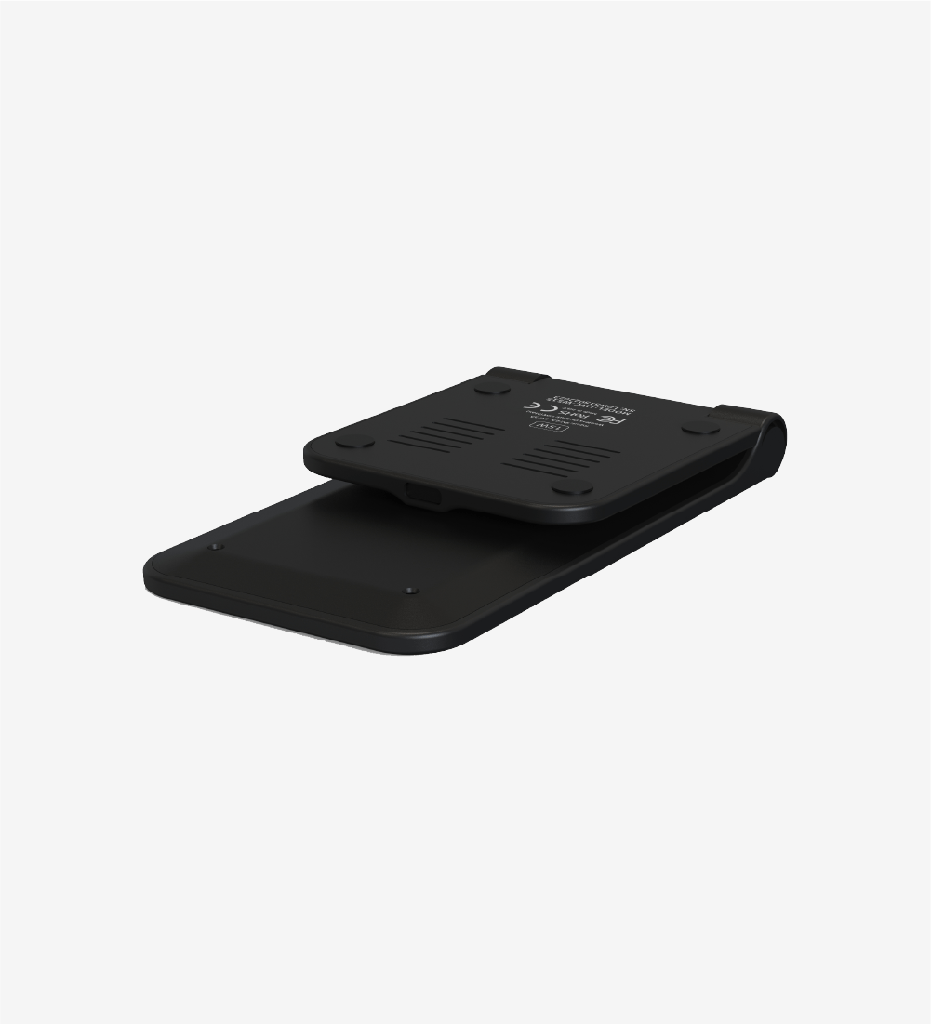 Linktech W515 15w Type-C Masaüstü Wireless Siyah Şarj Aleti & Telefon Tutacağı