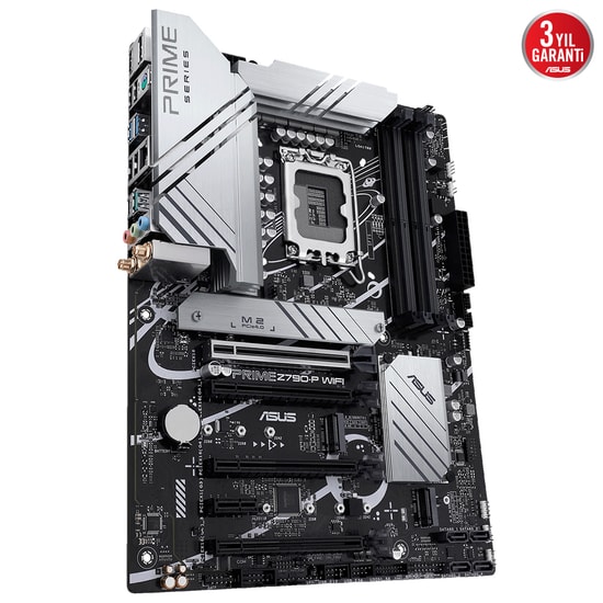 Asus Prime Z790-P Wifi Ddr5 7200mhz 1xhdmi 1xdp 3xm.2 Usb 3.2 Atx 1700p (13. Ve 12.Nesil İşlemci Uyumlu) Anakart