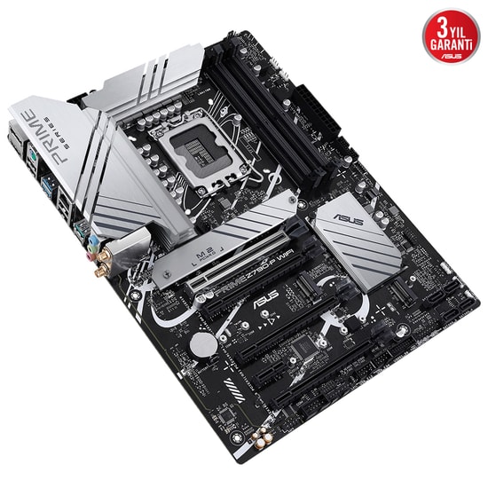 Asus Prime Z790-P Wifi Ddr5 7200mhz 1xhdmi 1xdp 3xm.2 Usb 3.2 Atx 1700p (13. Ve 12.Nesil İşlemci Uyumlu) Anakart