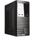 Vento VS114F Piano Black 400W Peak (350W Gerçek) ATX Kasa - 2xUSB 2.0, 2x3.5" HDD Yuva, Toz Filtreli, 2 Fanlı Sistem