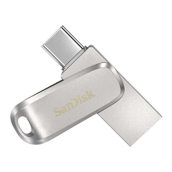 Sandisk SDDDC4-256G-G46 Ultra Dual Drive Luxe 256GB USB Type-C Flash Bellek - Metal Tasarım, Çift Taraflı Sürgülü
