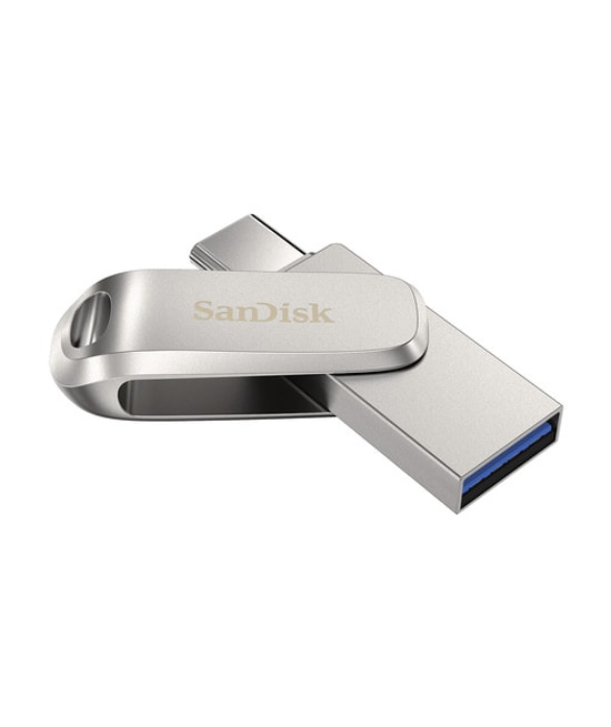 Sandisk SDDDC4-256G-G46 Ultra Dual Drive Luxe 256GB USB Type-C Flash Bellek - Metal Tasarım, Çift Taraflı Sürgülü