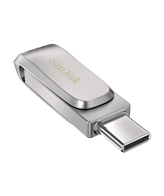Sandisk SDDDC4-256G-G46 Ultra Dual Drive Luxe 256GB USB Type-C Flash Bellek - Metal Tasarım, Çift Taraflı Sürgülü