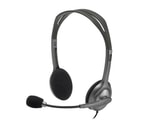 Logitech H111 Siyah Stereo Kablolu Kulaklık (981-000593) - 3.5mm, Çoklu Cihaz Uyumlu, Net Ses, Ayarlanabilir Başlık