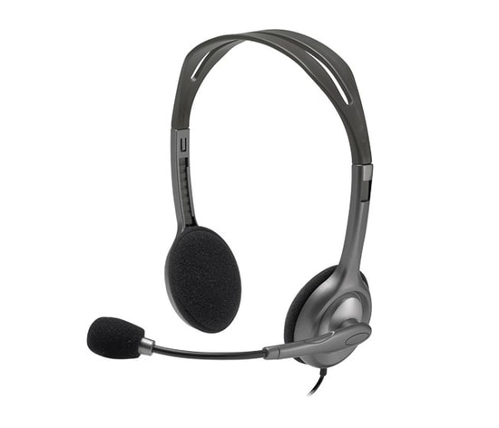Logitech H111 Siyah Stereo Kablolu Kulaklık (981-000593) - 3.5mm, Çoklu Cihaz Uyumlu, Net Ses, Ayarlanabilir Başlık