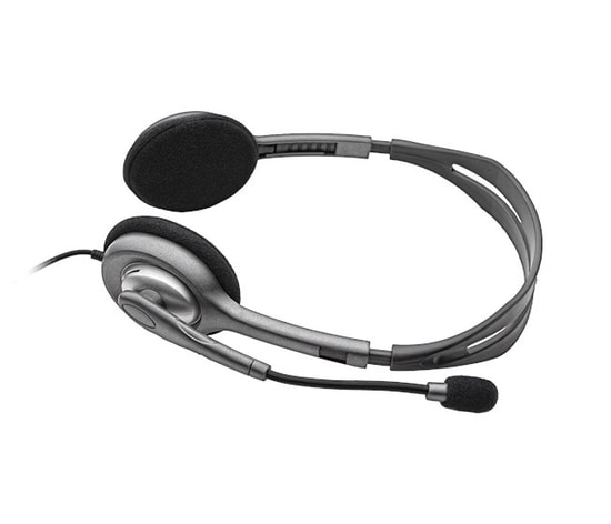 Logitech H111 Siyah Stereo Kablolu Kulaklık (981-000593) - 3.5mm, Çoklu Cihaz Uyumlu, Net Ses, Ayarlanabilir Başlık
