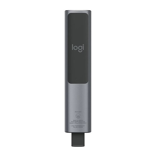Logitech Spotlight Gri Sunum Kumandası (910-004861) - Kablosuz Dijital İşaretçi, Bluetooth, USB Alıcı, Gelişmiş Kontrol