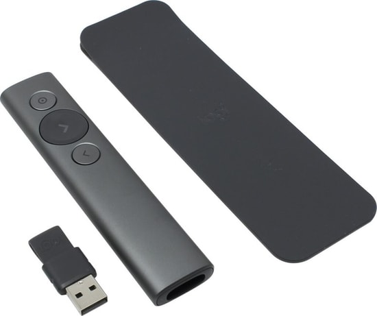 Logitech Spotlight Gri Sunum Kumandası (910-004861) - Kablosuz Dijital İşaretçi, Bluetooth, USB Alıcı, Gelişmiş Kontrol