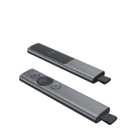 Logitech Spotlight Gri Sunum Kumandası (910-004861) - Kablosuz Dijital İşaretçi, Bluetooth, USB Alıcı, Gelişmiş Kontrol