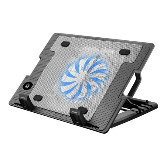 Frisby FNC-37ST Beyaz Notebook Soğutucu - 14cm Fan, Yükseklik Ayarlı, 10-17" Uyumlu, USB'den Çalışan, Tek Fanlı Soğutucu