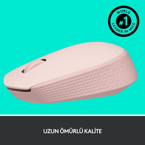 Logitech M171 Gül Rengi Kablosuz Optik Mouse (910-006865) - 2.4 GHz, 1000 DPI, 12 Ay Pil Ömrü, USB Alıcı