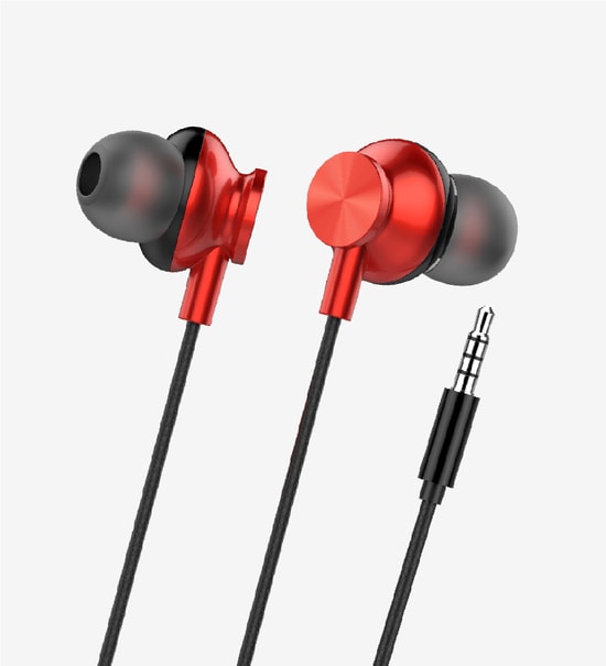 LinkTech H340 RED Kulak İçi Mikrofonlu Kablolu Kulaklık - Yüksek Çözünürlüklü Ses, 120cm Kablo, Kontrol Düğmeleri