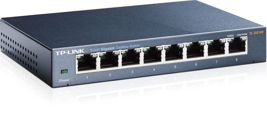 TP-Link TL-SG108 Masaüstü 8 Port Gigabit Switch - Metal Kasa, Güç Tasarruflu, VoIP Desteği, Yönetilemez Ağ Anahtarı