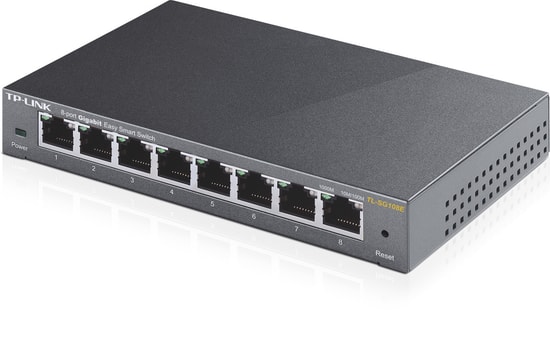 TP-Link TL-SG108E 8 Port Gigabit Smart Switch - 10/100/1000 Mbps, QoS, VLAN, Kolay Yönetim, Metal Kasa, IGMP Desteği