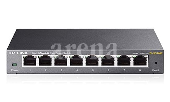 TP-Link TL-SG108E 8 Port Gigabit Smart Switch - 10/100/1000 Mbps, QoS, VLAN, Kolay Yönetim, Metal Kasa, IGMP Desteği
