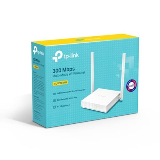 TP-LINK TL-WR844N 300Mbps Çok Modlu WiFi Access Point Router - 2x5dBi Anten, 4 Port WAN, Ebeveyn Kontrolü, QoS Desteği