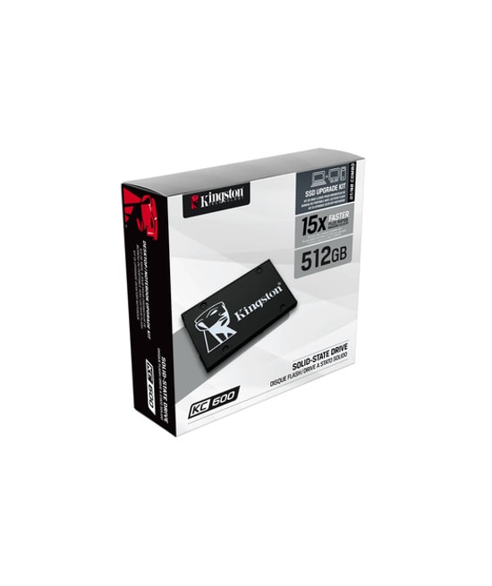Kingston KC600 512GB 2.5" 3D NAND SSD (SKC600/512G) - SATA3 6Gb/s, 550/520 MB/s Okuma/Yazma, 7mm, 512MB DDR3 Önbellek