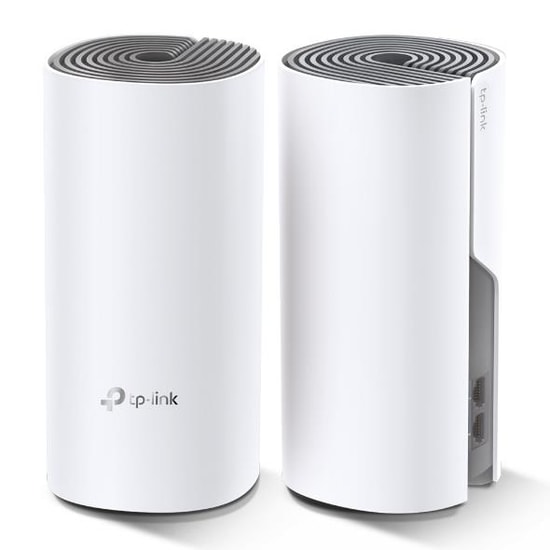 TP-Link Deco E4-2P AC1200 Mesh İkili Paket Wi-Fi Sistemi - 1200Mbps, Çift Band, 260m Kapsama, 100Mb LAN, Dahili Anten