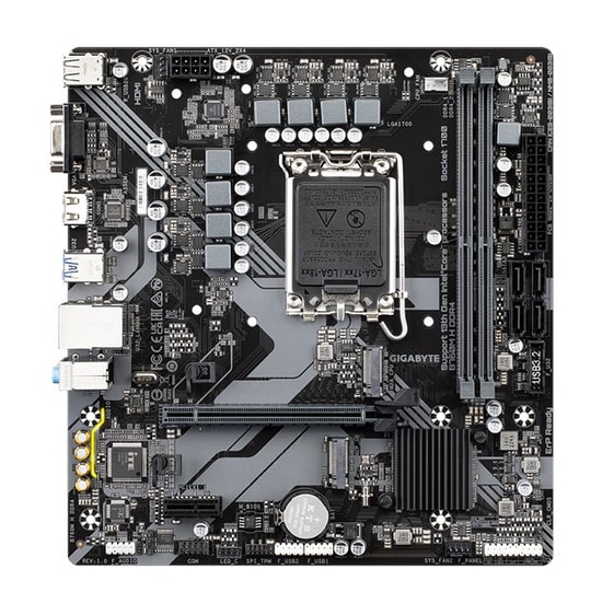 Gigabyte B760M-H DDR4 Anakart: Intel 1700P, DDR4 3200MHz, Çift M.2, PCIe 4.0, Intel XMP, VGA, HDMI, USB 3.2, MicroATX