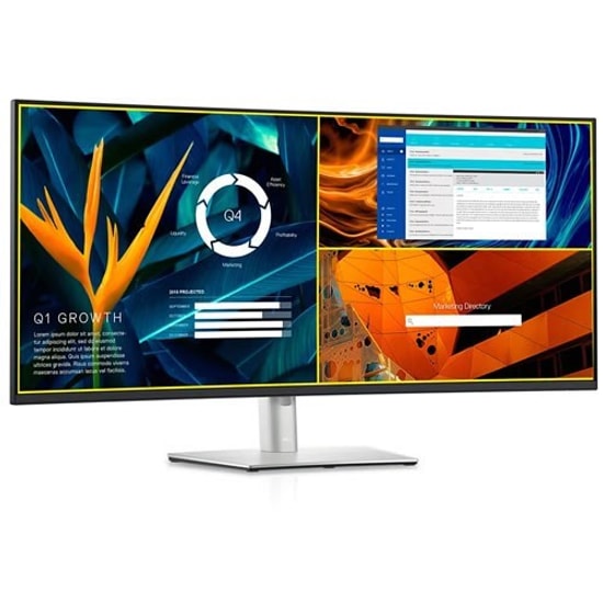Dell UltraSharp U3824DW 38" UWQHD+ Kavisli IPS Monitör: 3840x1600, 5ms, 60hz, 300nit, HDMI, DP, USB-C Hub, 90W PD, RJ45