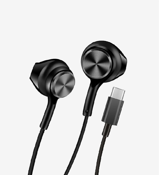 LinkTech H75 Beyaz Type-C Kulak İçi Kablolu Kulaklık (LHF-H75/WHITE) - Stereo, Mikrofonlu, Yüksek Bas, 120cm Kablo