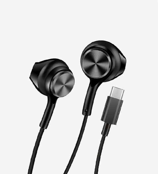 LinkTech H75 Kırmızı Type-C Kablolu Kulak İçi Kulaklık (LHF-H75/RED) - Stereo, Mikrofonlu, Yüksek Bas, 120cm Kablo