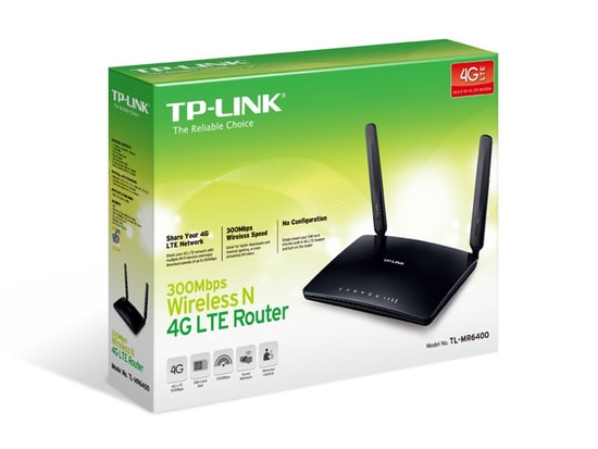 TP-Link TL-MR6400 300Mbps 4G LTE Router: WiFi 4, SIM Kartlı, 3x100Mbs Port, Kolay Kurulum, DHCP, QoS Desteği