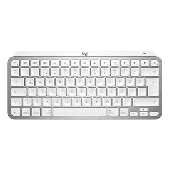 Logitech MX Keys Mini Mac Beyaz Kablosuz Klavye (920-010526) - İngilizce Q, Aydınlatmalı, Minimalist, Bluetooth