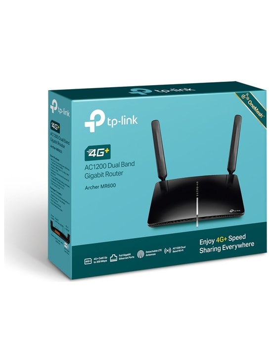 TP-Link Archer MR600 (4G+ Cat6) AC1200 LTE Modem Router - Çift Bant, 2x Anten, 4x Gigabit Port, SIM Kartlı, VPN Özelliği