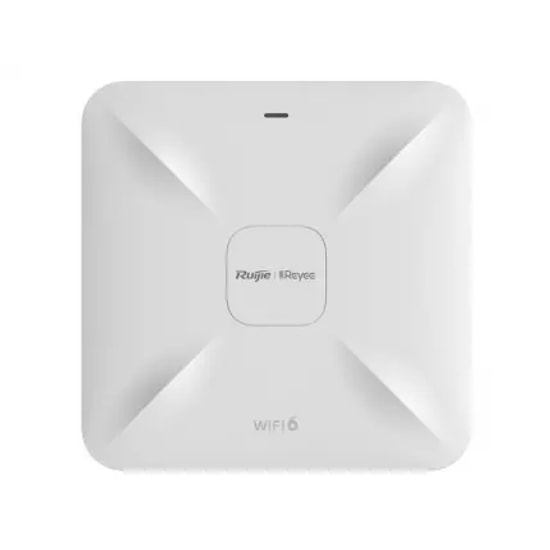 Ruijie Reyee RG-RAP2260(G) 2 Port Gigabit 2.4/5Ghz 1775Mbps 2x2 MIMO Wifi 6 Poe Access Point (Adaptörsüz) Router